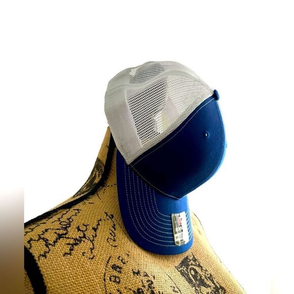 Trucker Cap in Blue and White NWOT - Picture 3 of 6